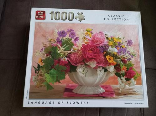 Puzzle King 1000 pièces, Langage floral, Hobby & Loisirs créatifs, Sport cérébral & Puzzles, Utilisé, Puzzle, 500 à 1500 pièces