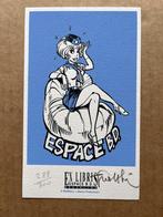 Natacha - Ex-libris Espace B.D. BXL - Walthéry, Envoi