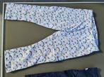 witte broek met print, 104-110, Enfants & Bébés, Vêtements enfant | Taille 104, Comme neuf, Enlèvement ou Envoi, Pantalon