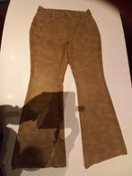 Soepele nep lederen broek Senso, Comme neuf, Senso, Beige, Taille 38/40 (M)