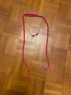 Long collier rose, Handtassen en Accessoires, Kettingen, Overige materialen, Verstelbaar, Nieuw, Ophalen of Verzenden