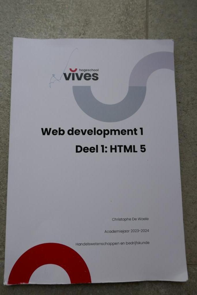 Web development 1, Livres, Informatique & Ordinateur, Comme neuf, Logiciel, Enlèvement ou Envoi