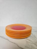 vintage glazen borden, Huis en Inrichting, Ophalen of Verzenden, Gebruikt, Glas, Bord(en)