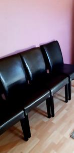 7 chaises simili cuir brun, Huis en Inrichting, Stoelen, Ophalen, Kunststof, Bruin, Zo goed als nieuw