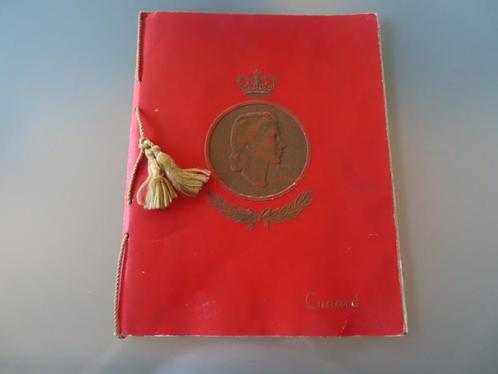 Cunard RMS Scythia Menu 1953 n.a.v. Kroning Elisabeth II .., Boeken, Catalogussen en Folders, Gelezen, Folder, Ophalen of Verzenden