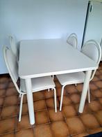 keukentafel en stoelen, Huis en Inrichting, Tafels | Eettafels, Ophalen, 100 tot 150 cm, 50 tot 100 cm, Zo goed als nieuw