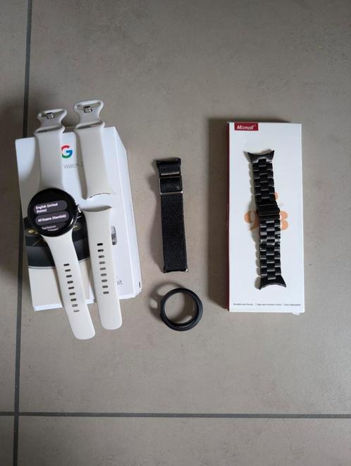 Google Pixel Watch 2 (Smartwatch), Handtassen en Accessoires, Smartwatches, Zo goed als nieuw, Android, Zilver, Afstand, Calorieverbanding