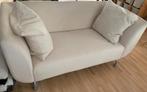 Salon - mooie crèmewitte 2 en 3-zitbanken/fauteuils, Ophalen, Gebruikt, Metaal, Modern en cosy