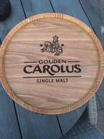 Gouden Carolus reclamebord In hout, Verzamelen, Ophalen of Verzenden, Nieuw, Reclamebord, Plaat of Schild