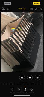 Zwarte Baby box met ladekast, Ophalen, Gebruikt