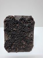 Antieke houten textielstempel, Antiek en Kunst, Antiek | Zilver en Goud, Ophalen of Verzenden