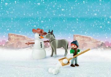 playmobil spirit 70398 sneeuwpret met Snips en meneer Carrot beschikbaar voor biedingen