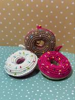 Handgemaakte Donut Sleutelhanger, Hobby en Vrije tijd, Ophalen of Verzenden, Nieuw