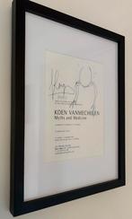 Koen Vanmechelen uitnodiging met tekening en handtekening, Antiek en Kunst, Kunst | Tekeningen en Fotografie, Ophalen of Verzenden