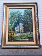 huile sur toile chateau signe paul snolders, Antiek en Kunst, Ophalen