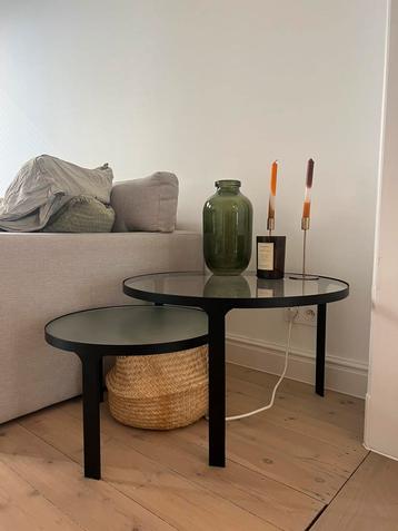 2  ronde salontafels van glas en staal - Kave Home beschikbaar voor biedingen