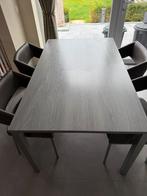 Keukentafel + 4 stoelen, Huis en Inrichting, Tafels | Eettafels, Ophalen, Gebruikt, 100 tot 150 cm, 50 tot 100 cm