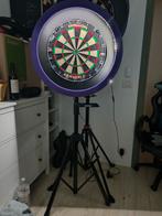 Dartsbord + Surround met ingebouwde LED + Statief, Ophalen of Verzenden, Zo goed als nieuw