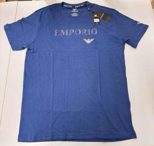 Nieuw met labels, Empori Armani T-shirt L blauw tshirt man, Kleding | Heren, T-shirts, Nieuw, Maat 52/54 (L), Blauw, Ophalen of Verzenden