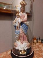 Groot vintage Maria-beeld onder glazen stolp, Ophalen
