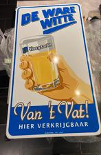 Emaille bord Hoegaarden te koop 82x45cm., Utilisé, Enlèvement ou Envoi, Panneau publicitaire