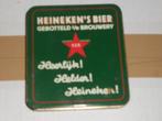 Heineken.Bierviltjes in Blikken doosje, Ophalen of Verzenden, Zo goed als nieuw, Overige typen