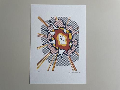 Roy Lichtenstein - Explosion *ZELDZAAM*, Antiek en Kunst, Kunst | Litho's en Zeefdrukken, Ophalen