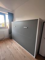 Lit escamotable 2 personnes, Neuf, Gris, 140 cm, Enlèvement