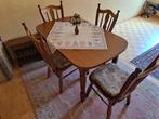 Eettafel met 4 stoelen, Ophalen