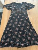 Zwarte bloemen jurk H&M maat 38, Maat 38/40 (M), H&M, Zwart, Ophalen of Verzenden