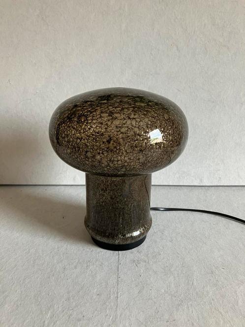 Peil und Putzler vintage bubbelglas mushroom tafellamp zwart, Huis en Inrichting, Lampen | Tafellampen, Gebruikt, Ophalen of Verzenden