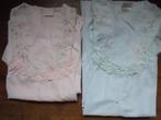 2 identieke vintage slaapkleedjes S van Carina (roze,blauw), Taille 36 (S), Carina, Autres couleurs, Enlèvement ou Envoi