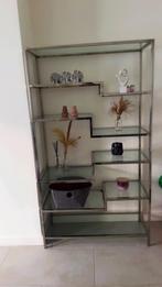 Luxe design kast glas & staal, Maison & Meubles, Armoires | Armoires à chaussures, Enlèvement, Comme neuf