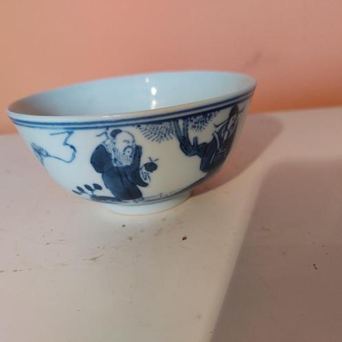 Prachtige chinese porseleinen underglaze blue kommetje, Antiek en Kunst, Antiek | Porselein, Ophalen