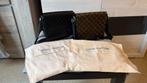 Louis Vuitton tassenset zwart en bruin canvas met monogram, Ophalen, Nieuw, Overige merken