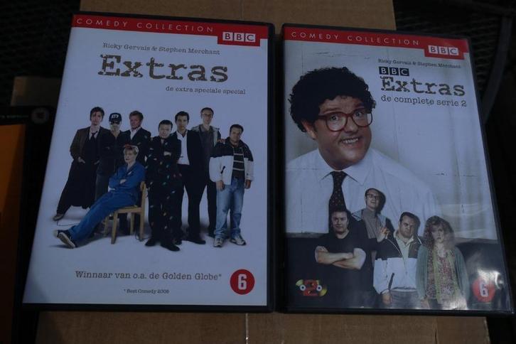 Extras Seizoen 2 + De extra Speciale Special DVD, Cd's en Dvd's, Dvd's | Tv en Series, Zo goed als nieuw, Komedie, Vanaf 6 jaar