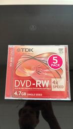 Dvd-RW 4x speed. 4.7GB single sided ongebruikt, Computers en Software, Beschrijfbare discs, Ophalen, Zo goed als nieuw, Dvd
