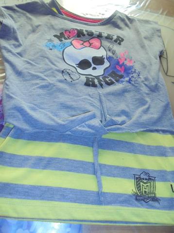 2 delig monster high t-shirt 146/152 beschikbaar voor biedingen