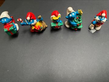 Set 5 kerstmis-figuurtjes Vintage beschikbaar voor biedingen