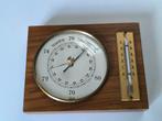 Vintage Scholz barometer en thermometer, Ophalen of Verzenden, Zo goed als nieuw, Barometer