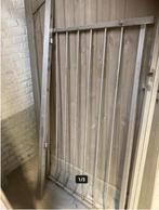 inox hek met scharnier en slotpaal, Ophalen, Gebruikt