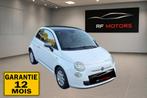 🇮🇹FIAT 500/ESSENCE/CLIM/GARANTIE 12 🇮🇹🇮🇹🇮🇹, Auto's, Fiat, Euro 5, Zwart, Wit, Leder