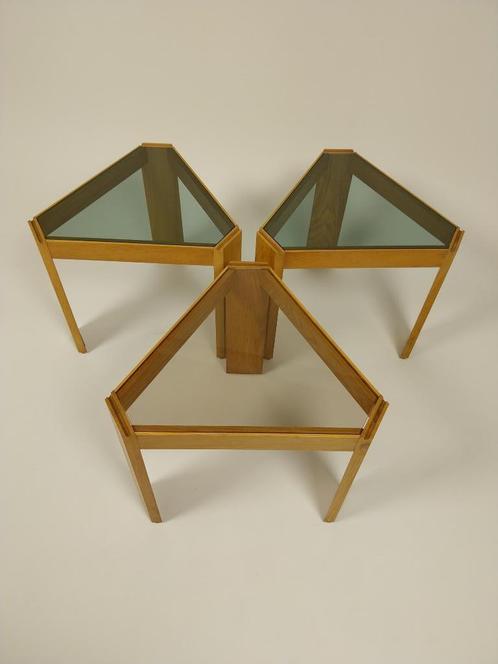 3 Modulaire Tafels uit de Jaren 70 van Porada Arredi, Huis en Inrichting, Tafels | Bijzettafels, Gebruikt, Overige vormen, Minder dan 45 cm