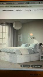 Ikea bed BRIMNES. Met opberglades, Sommier à lattes, Enlèvement, 100 cm ou plus, 180 cm ou plus