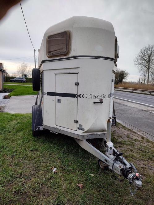 Paardentrailer Bockmann, Dieren en Toebehoren, Paarden en Pony's | Trailers en Aanhangwagens, Gebruikt, 2-paards trailer, Polyester