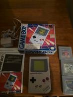 Gameboy classic console in doos en spelletjes, Games en Spelcomputers, Spelcomputers | Nintendo Game Boy, Ophalen of Verzenden