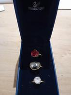 3 bagues avec différentes pierres Swarovski, Collections, Swarovski, Enlèvement ou Envoi, Comme neuf, Bijou ou Montre