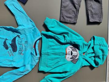 kinderkleding 74groene rits cardigan, gillet, pull, trui, ho beschikbaar voor biedingen