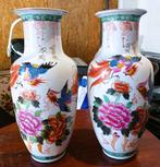 2 grands vases chinois, vendus ensemble ou séparément, Poterie ou Porcelaine, Comme neuf, Enlèvement, Blanc