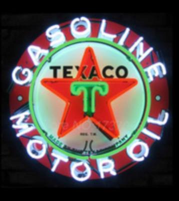 Texaco gasoline motor oil neon en veel andere garage neons beschikbaar voor biedingen